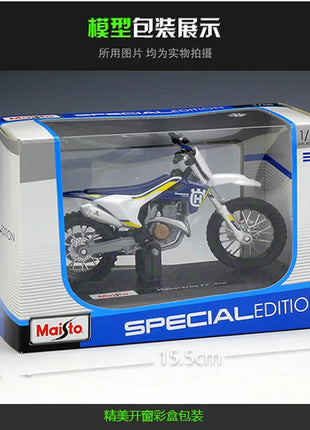 Scala 1/18 Maisto MY Husqvarna FC 450 Vitpilen 701 moto Enduro Racing Diecast Model Dirt Bike Motocross Off Road Replica - riparo82