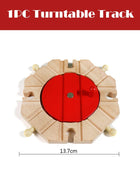 Nuova binario ferroviario in legno Tutti i tipi Biforcazione binario forcella Accessori per binari in legno di faggio adatti per binari in legno Thomos Giocattolo Regalo per bambini