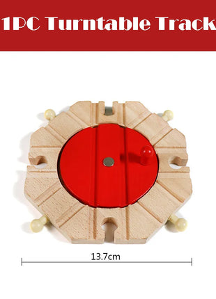 Nuova binario ferroviario in legno Tutti i tipi Biforcazione binario forcella Accessori per binari in legno di faggio adatti per binari in legno Thomos Giocattolo Regalo per bambini