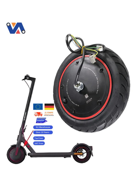 New Image EU Stock 10-Inch Wheel Engines 350W 36V Electric Scooter 60/70-7.0 Tubeless Tire Motor Scooter Accessories for Mi4Pro - riparo82