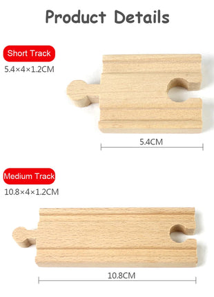 Nuova binario ferroviario in legno Tutti i tipi Biforcazione binario forcella Accessori per binari in legno di faggio adatti per binari in legno Thomos Giocattolo Regalo per bambini