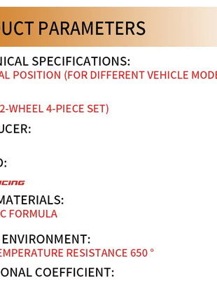 Pastiglie freno auto in ceramica ad alte prestazioni per Changan CS75 PHEV CS75 Plus CS85 Coupe CS95 CSFL75 Lamore Qiyuan A07 Raeton SC6390C