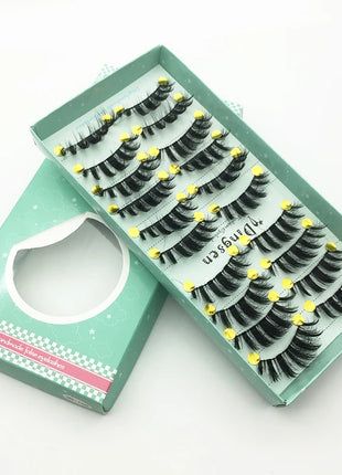 10/2 Pairs Mink Eyelashes Natural 3D Lashes Faux Cils Makeup Dramatic False Eyelashes Wholesale Eyelash Extension Makeup Tools - Riparo82