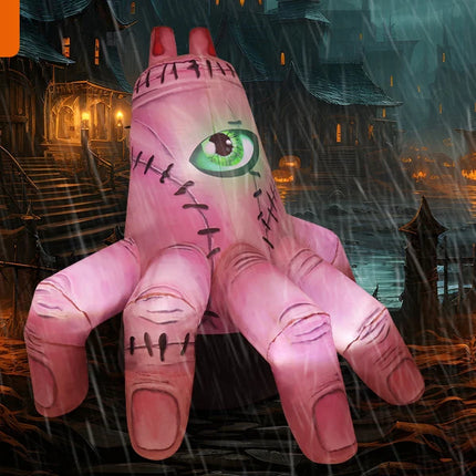 COMIN 6 FT Halloween Inflatable Outdoor Indoor Party Garden Lawn Decor Giant Scary Yard Blow Decor Built-in LEDs Handmade Latex