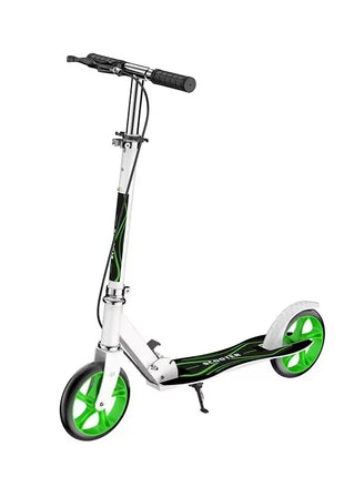 Urban Adult Two-Wheel Foldable Scooter with Large PU Planar Wheel and Hand Brake for Convenient Transportation - riparo82