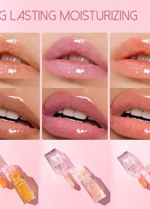 Magic Color Changing Lip Oil Moisturizing Lip Glow Oil Plumping Shimmer Liquid Lipstick Hydrating Lip Gloss Non-sticky Lip Tint - Riparo82