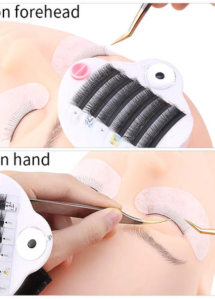 3 in 1 False Eyelashes Palette Stand Pad Pallet Bandage Lashes Holder Hand-worn Adjustable Lash Extension Supplies Makeup Tools - Riparo82