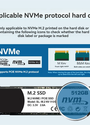 High-end M.2 SSD NVMe Case USB3.2 Gen2 Type C 10Gbps PCIe SSD Case M.2 NVME Enclosure Disk Box Tool Free SSD Aluminum Case - Riparo82