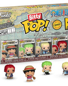 Funko Bitty Pop One Piece - Monkey D. Luffy/R.Zoro/Axe-Hand Morgan/Mystery Chase