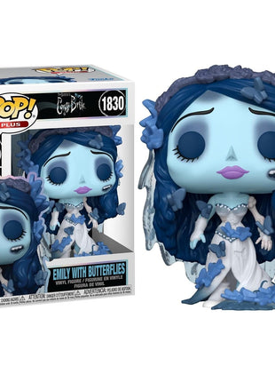 Funko Pop ! Plus The Corpse Bride (1830) Emily W/ Butterflies Sposa Cadavere 9cm