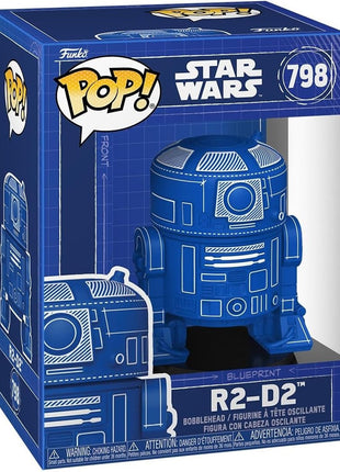 Funko Pop ! Star Wars - (798) R2-D2 Bobblehead (Blue Print) Figure 9cm