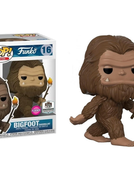 Funko Pop! Myths (16) Bigfoot (Marshmallow) Flocked Exclusive Limited Edition