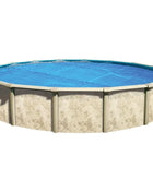 In The Swim 18' Premium Blue Round Solar Pool Cover 12 Mil for Solar Heating Above Ground Pools and Inground Pools - Riparo82