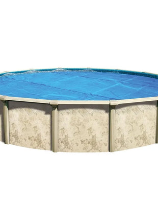 In The Swim 18' Premium Blue Round Solar Pool Cover 12 Mil for Solar Heating Above Ground Pools and Inground Pools - Riparo82