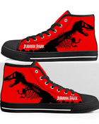 Jurassic Dinosaur World Park High Top Sneakers di alta qualità uomo donna adolescente tela Sneaker Casual coppia scarpe scarpe p - Riparo82