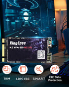 KingSpec SSD M2 256GB NVME SSD 1TB 128GB 512GB ssd M.2 2242 PCIe Hard Drive Disk Internal Solid State Drive for Laptop - Riparo82