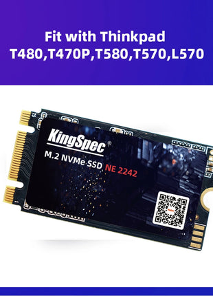 KingSpec SSD M2 256GB NVME SSD 1TB 128GB 512GB ssd M.2 2242 PCIe Hard Drive Disk Internal Solid State Drive for Laptop - Riparo82