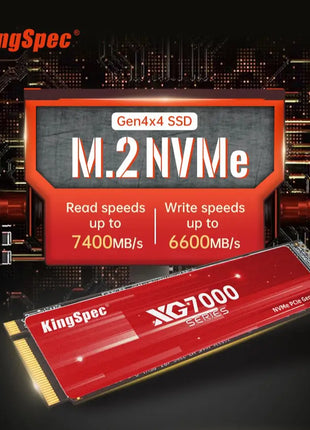 KingSpec SSD M2 Gen4 NVMe 1TB 2TB 4TB Drive M.2 2280 PCIe 4.0 HDD Nmve Hard Disk Drives Internal Solid State Drive for PS5 - Riparo82