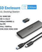 Lemorele SSD Enclosure M.2 NVMe USB 3.1 10Gbps PCIe M.2 SSD Case Enclosure External for External Hard Drive M/B+M Key M.2 SSD - Riparo82