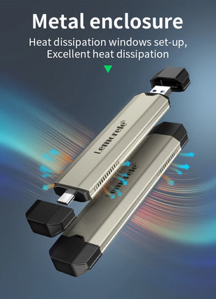 Lemorele SSD M2 Case M.2 NVMe SATA SSD Enclosure Adapter 10Gbps USB 3.1 Gen2 USB C External Enclosure Supports M and B&M Keys - Riparo82