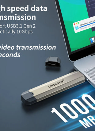 Lemorele SSD M2 Case M.2 NVMe SATA SSD Enclosure Adapter 10Gbps USB 3.1 Gen2 USB C External Enclosure Supports M and B&M Keys - Riparo82