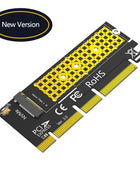 M.2 NVME Key M to PCI Express X4/X8/X16 Adapter Expansion Card Riser Converter with LED Supports 2230 2242 2260 2280 M2 NVME SSD - Riparo82