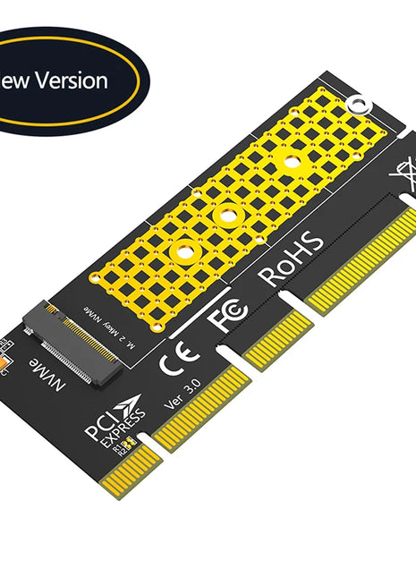 M.2 NVME Key M to PCI Express X4/X8/X16 Adapter Expansion Card Riser Converter with LED Supports 2230 2242 2260 2280 M2 NVME SSD - Riparo82