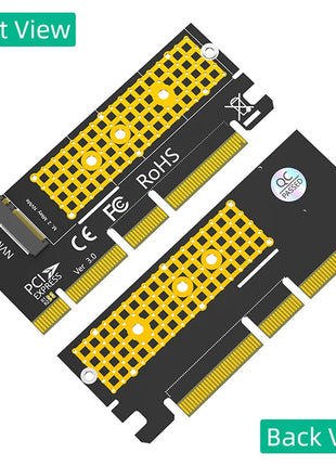 M.2 NVME Key M to PCI Express X4/X8/X16 Adapter Expansion Card Riser Converter with LED Supports 2230 2242 2260 2280 M2 NVME SSD - Riparo82