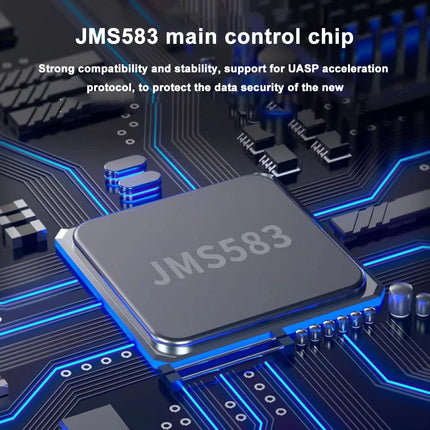 M.2 NVMe 2230 SSD Case Adapter JMS583 Portable SSD Box M.2 M Key Solid State Drive Case USB3.2 Gen2 USB Type-C for M2 2230 SSD - Riparo82