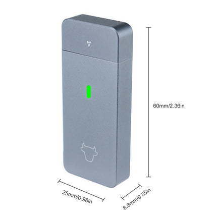 M.2 NVMe 2230 SSD Case Adapter JMS583 Portable SSD Box M.2 M Key Solid State Drive Case USB3.2 Gen2 USB Type-C for M2 2230 SSD - Riparo82
