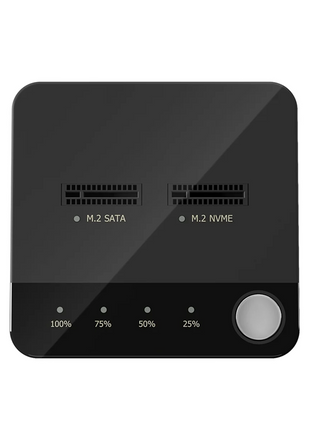 M.2 SATA Duplicator M.2 SATA to Nvme SSD Enclosure External Hard Disk Docking Station with Clone for M2 HDD SSD Reader XY - Riparo82