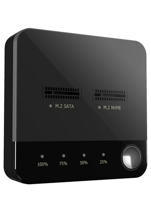 M.2 SATA Duplicator M.2 SATA to Nvme SSD Enclosure External Hard Disk Docking Station with Clone for M2 HDD SSD Reader XY - Riparo82