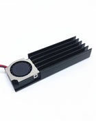 M.2 SSD Hard disk Heat Sink With Fan Thermal Pad 70x22x10MM laptop Hard Disk SSD Aluminum Fin  Nvme 512 - Riparo82