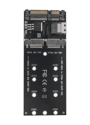 M.2 To SATA Adapter SFF-8654 To M2 NVME SSD 22Pin SATA To M2 Expansion Card Converter Riser Board Fit for PC Desktop Mainboard - Riparo82
