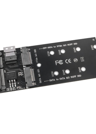M.2 To SATA Adapter SFF-8654 To M2 NVME SSD 22Pin SATA To M2 Expansion Card Converter Riser Board Fit for PC Desktop Mainboard - Riparo82