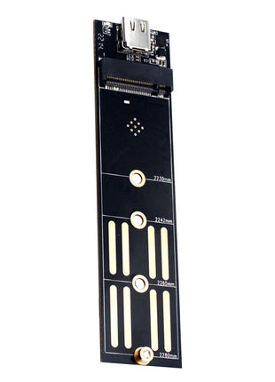M.2 To USB 3.1 Type C Riser Board 10Gbps 6Gbps Converter Adapter SATA/NVME SSD To USB 3.1 Type C for 2230 2240 2260 2280 M2 SSD - Riparo82