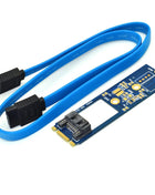 M2 SATA Adapter Convert Card B-M KEY M.2 NGFF SATA SSD to 7Pin Adapter Board Card Support 2242 2260 2280 Main Board for Computer - Riparo82