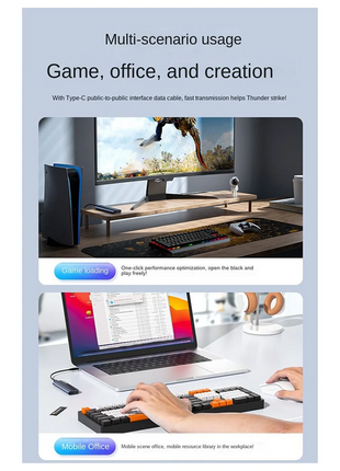 MARQ ACASIS M2 SSD Case M.2 NVMe SATA SSD Enclosure Adapter 10Gbps Type-C External Enclosure Max 8T Hard Disk Case - Riparo82