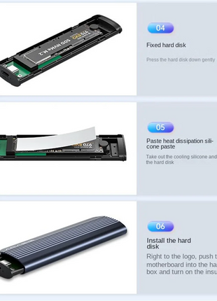 MARQ ACASIS M2 SSD Case M.2 NVMe SATA SSD Enclosure Adapter 10Gbps Type-C External Enclosure Max 8T Hard Disk Case - Riparo82
