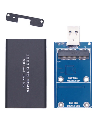 MSATA to USB USB 3.0 to MSATA SSD Enclosure USB3.0 to MSATA Case Hard Disk Adapter M2 SSD External HDD Box HDD Case - Riparo82