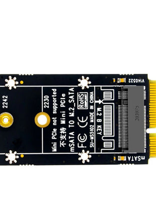 MSata to M.2 SATA Adapter Card for M2 B-KEY NGFF 2230 2242 SSD Hard Disk Expansion Card for MINI ITX Motherboards Converter Card - Riparo82