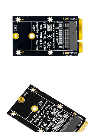MSata to M.2 SATA Adapter Card for M2 B-KEY NGFF 2230 2242 SSD Hard Disk Expansion Card for MINI ITX Motherboards Converter Card - Riparo82