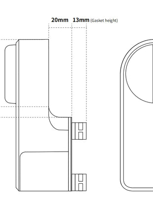 Manual override key inserted in lock