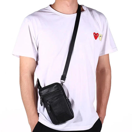Mens Leather Crossbody Stylish Quality Messenger Bag - Riparo82