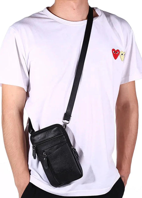 Mens Leather Crossbody Stylish Quality Messenger Bag - Riparo82