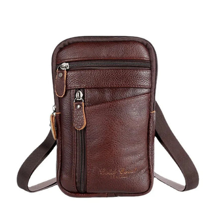 Mens Leather Crossbody Stylish Quality Messenger Bag - Riparo82