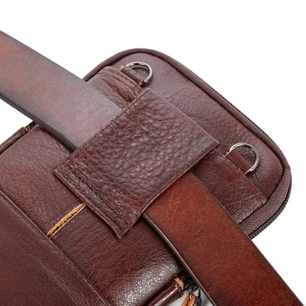 Mens Leather Crossbody Stylish Quality Messenger Bag - Riparo82