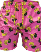 Men's Shorts Hawaiian Yellow Duck Mens Printing Short Summer New swim Trunks Elastic Waist 3D Print Breathable Short Streetwear - Riparo82