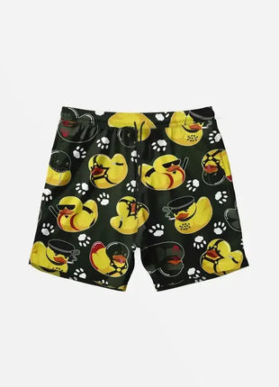 Men's Shorts Hawaiian Yellow Duck Mens Printing Short Summer New swim Trunks Elastic Waist 3D Print Breathable Short Streetwear - Riparo82