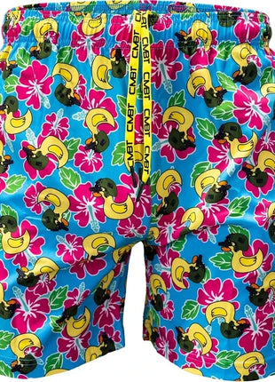 Men's Shorts Hawaiian Yellow Duck Mens Printing Short Summer New swim Trunks Elastic Waist 3D Print Breathable Short Streetwear - Riparo82